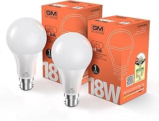 GEO 18W LED Bulb Pack of 2